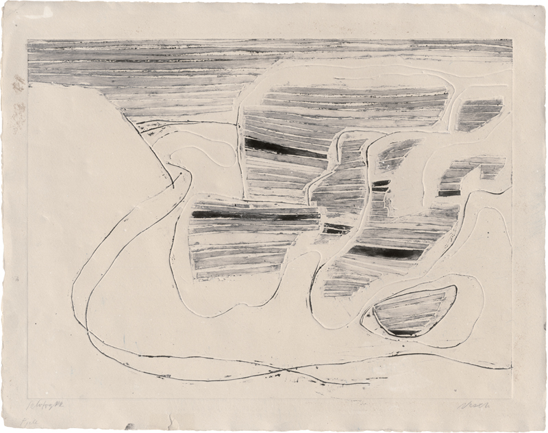 Lot 7141, Auction  126, Nesch, Rolf, Felsen am Weg (Fjeld)