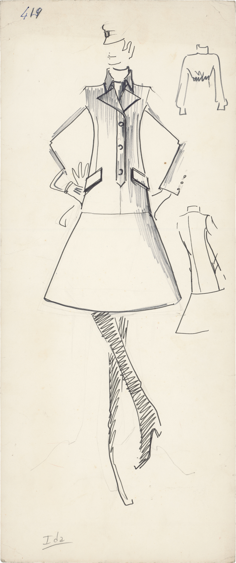 Lot 7205, Auction  126, Lagerfeld, Karl, Modezeichnung (Ida)