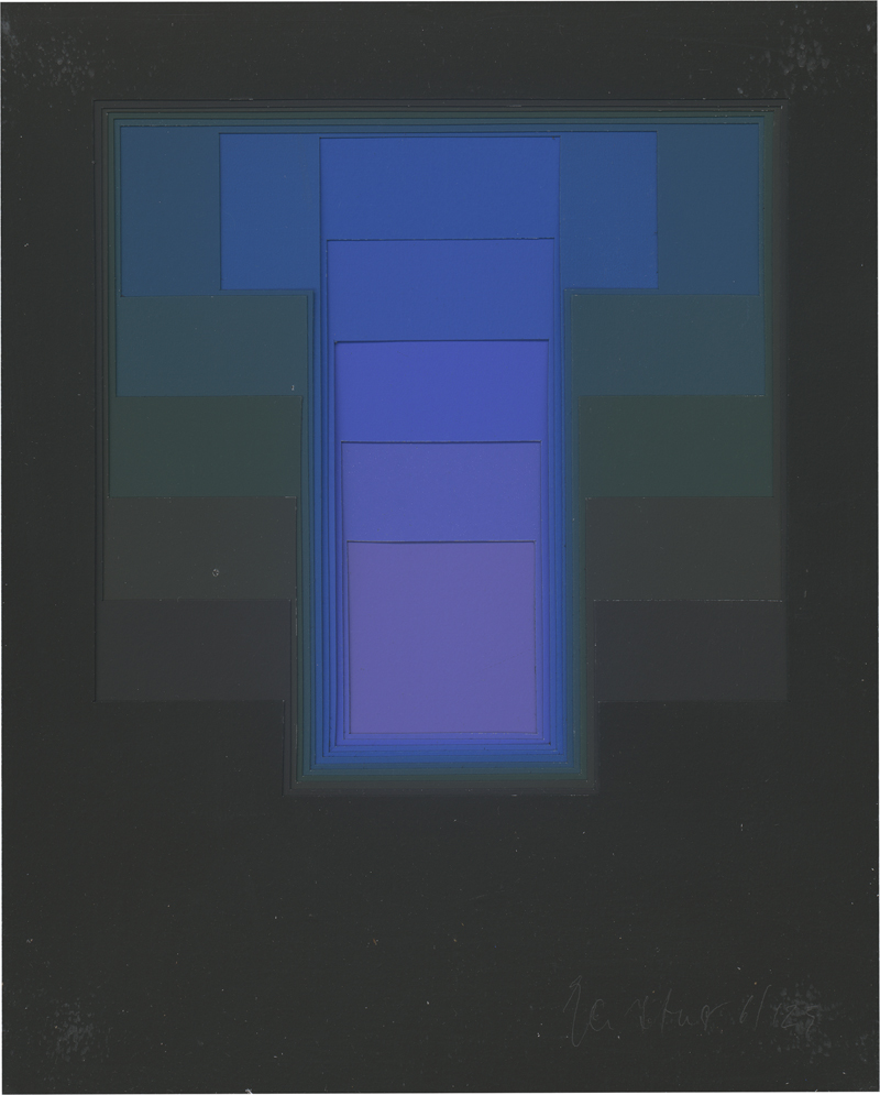Lot 8112, Auction  126, Gerstner, Karl, Color Sound Blue II