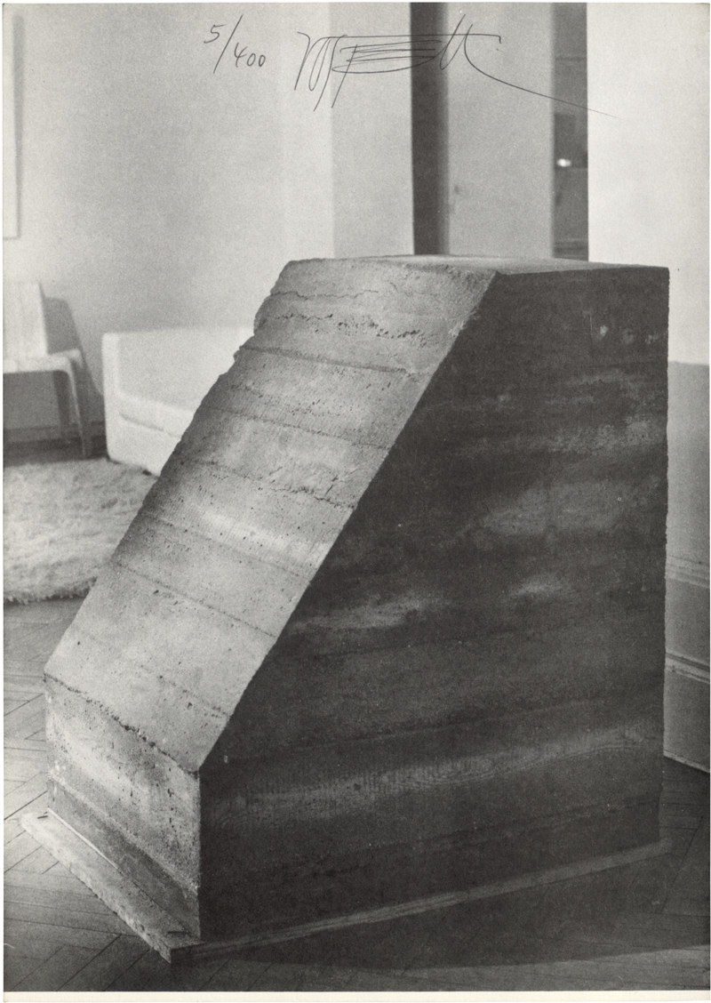 Lot 8295, Auction  126, Vostell, Wolf, Betonierungen