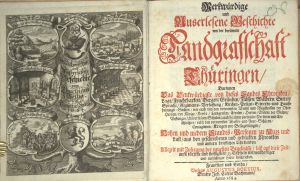 Los 225 - Pfefferkorn, Georg M. - Merkwürdige und auserlesene Geschichte von der berümten Landgraffschaft Thüringen - 3 - thumb