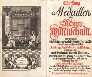 Lot 403, Auction  127, Jobert, Louis, Einleitung zur Medaillen- oder Münz-Wissenschafft