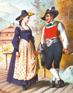 Lot 437, Auction  127, Kretschmer, Albert, Deutsche Volkstrachten