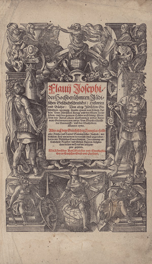 Lot 1140, Auction  127, Josephus, Flavius, Historien und Bücher: Von alten jüdischen Geschichten