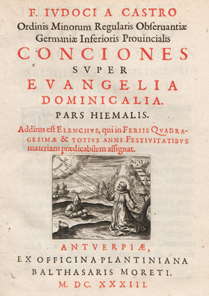 Lot 1235, Auction  127, Castro, Jodocus von,  Conciones super evangelia dominicalia
