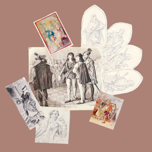 Lot 2009, Auction  127, Beckmann, Conrad, 37 Blatt mit Original-Entwurfszeichnungen