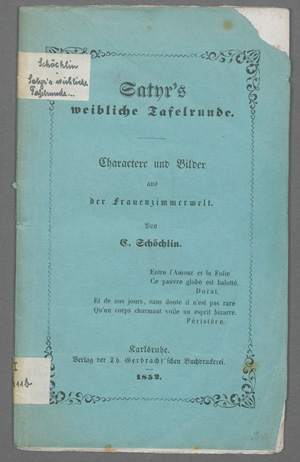 Lot 2149, Auction  127, Schöchlin, Karl, Satyr's weibliche Tafelrunde