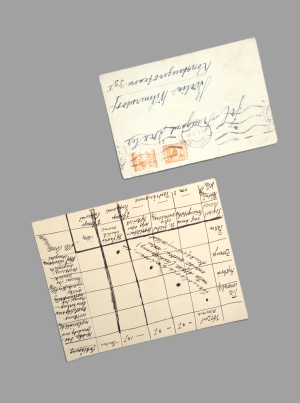 Los 2563 - Freud, Sigmund - Eigenhändiges Diagramm über "Sexualerlebnisse unter Affekt". 1926 - 1 - thumb