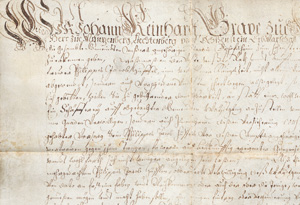 Lot 2587, Auction  127, Elsass, Konvolut von 4 Elsässer Urkunden, teils auf Pergament