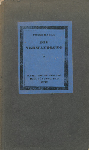 Lot 3173, Auction  127, Kafka, Franz, Die Verwandlung. Leipzig, K. Wolff, 1917. - Zweite Ausgabe