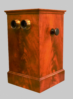 Los 3411 - Le Taxiphote - Tisch-Stereobetrachter - Stereobetrachter mit Nussbaumkorpus mit zwei Okularen - 1 - thumb