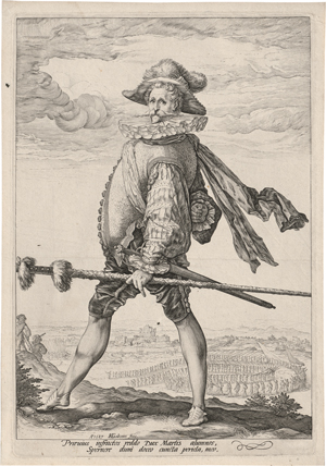 Los 5118 - Goltzius, Hendrick - Ein Infanteriehauptmann, nach links schreitend - 0 - thumb