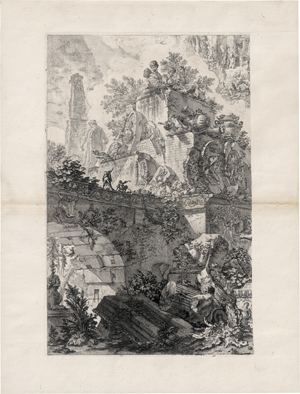 Los 5290 - Piranesi, Giovanni Battista - Frontispiz mit der Statue der Minerva - 0 - thumb