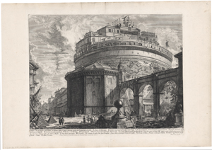 Los 5291 - Piranesi, Giovanni Battista - Veduta del Mausoleo d'Elio Adriano - 0 - thumb