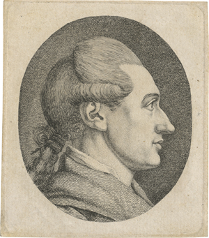 Los 5300 - Schmoll, Georg Friedrich - Bildnis des jungen Goethe im Profil nach rechts - 0 - thumb