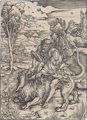 Los 5488 - Dürer, Albrecht - Samson tötet den Löwen - 0 - thumb