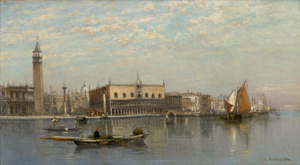 Los 6083 - Malchus, Carl von - Der Bacino di San Marco in Venedig, gesehen von der Punta della Dogana - 0 - thumb