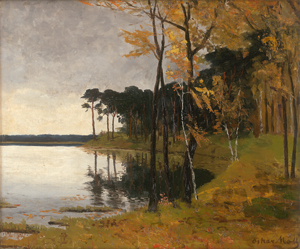 Los 6166 - Moll, Oskar - Märkischer Waldsee im Herbst - 0 - thumb
