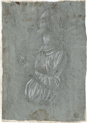Lot 6502, Auction  127, Florentinisch, 16. oder 17.  Jh. Halbfigur eines Jünglings im Profil nach links
