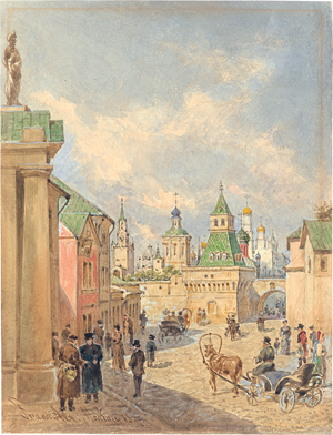 Los 6644 - Alt, Franz - Straße am Elias-Tor (Ilinsky Vorota) in Moskau - 0 - thumb