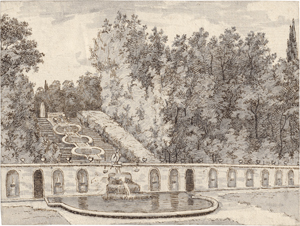 Los 6647 - Rehberg, Friedrich - Brunnenanlage in einem italienischen Garten - 0 - thumb