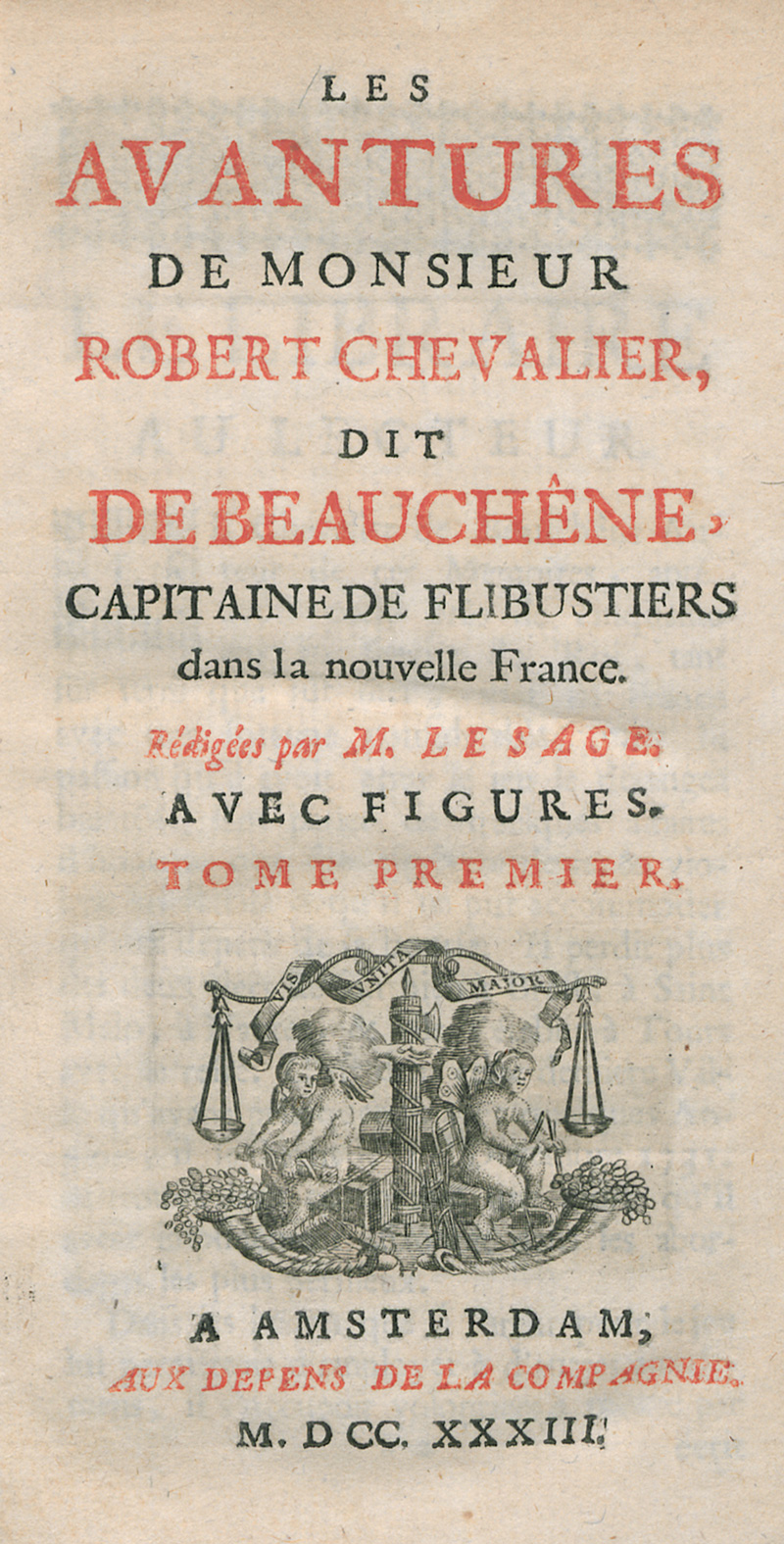 Lot 26, Auction  127, Le Sage, Alain René, Les avantures de Monsieur Robert Chevalier