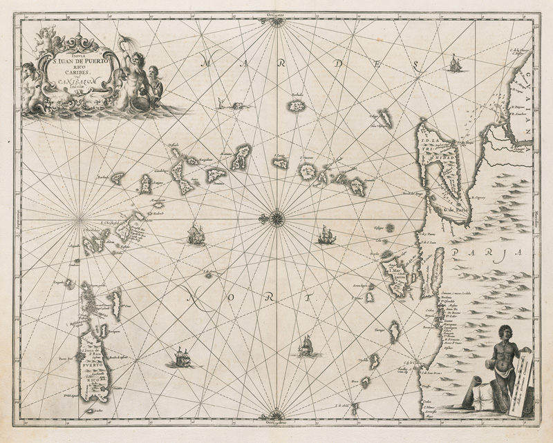 Lot 78, Auction  127, Janssonius, Johannes, Insula S. Juan De Puerto Rico Caribes uvel Canibasum Insulae