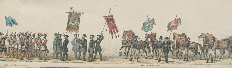 Lot 205, Auction  127, Adler, C., Hamburger Festzug zur Gedächtnisfeier des hundertjährigen Geburtstages Friedrich Schiller's