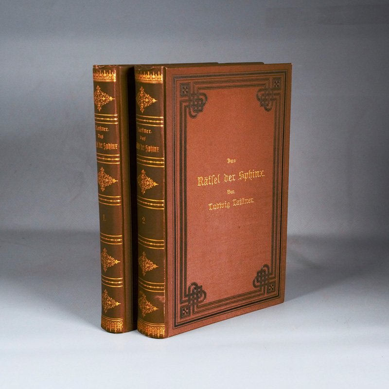 Lot 411, Auction  127, Laistner, Ludwig, Das Rätsel der Sphinx. Berlin, Wilhelm Hertz, 1889