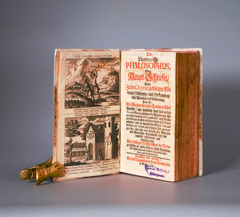 Lot 473, Auction  127, Hermetische Philosophus, Der, Oder Haupt-Schlüssel derer zu der Chymie gehörigen Materien + Basilius Valentinus