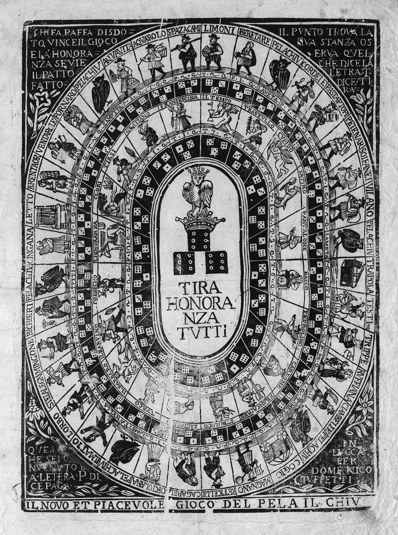Lot 566, Auction  127, Würfelspiel und Ciuffetti, Domenico, Il novo e piacevole gioco del pela il chiu