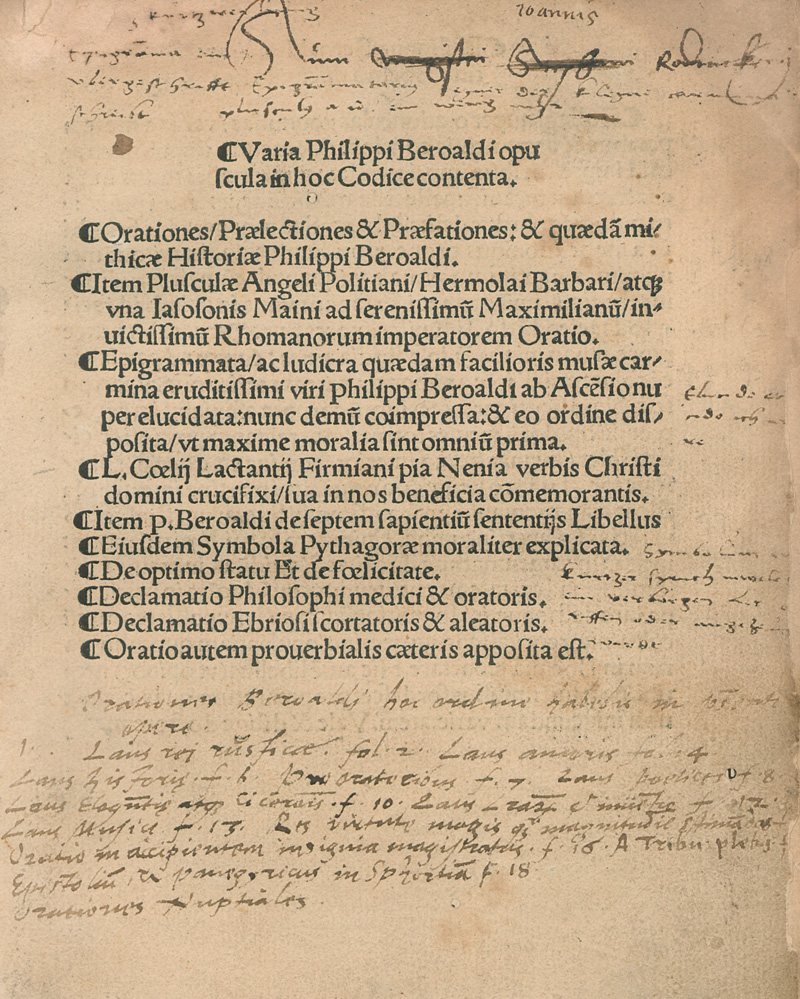 Lot 1086, Auction  127, Beroaldus, Philippus, Varia opuscula