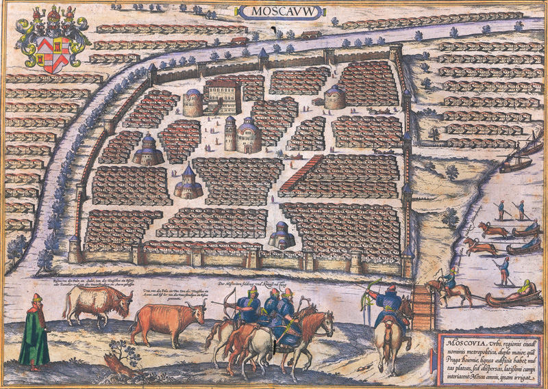 Lot 1094, Auction  127, Braun, Georg und Franz Hogenberg, Moscauw. Moscovia, urbs, regionis eiusde nominis metropolitica, duplo maior, qua Praga Boiemiae