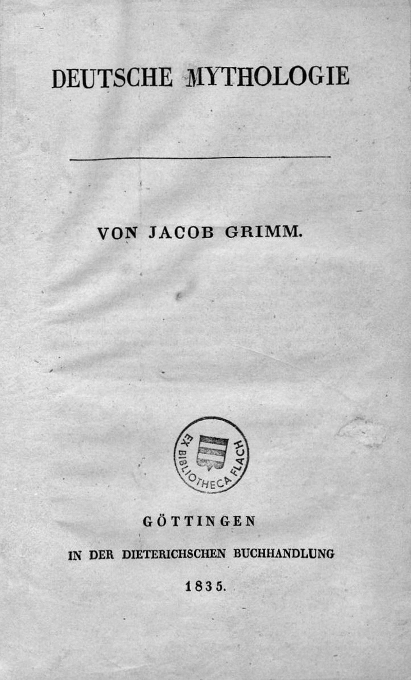 Lot 2049, Auction  127, Grimm, Jacob, Deutsche Mythologie