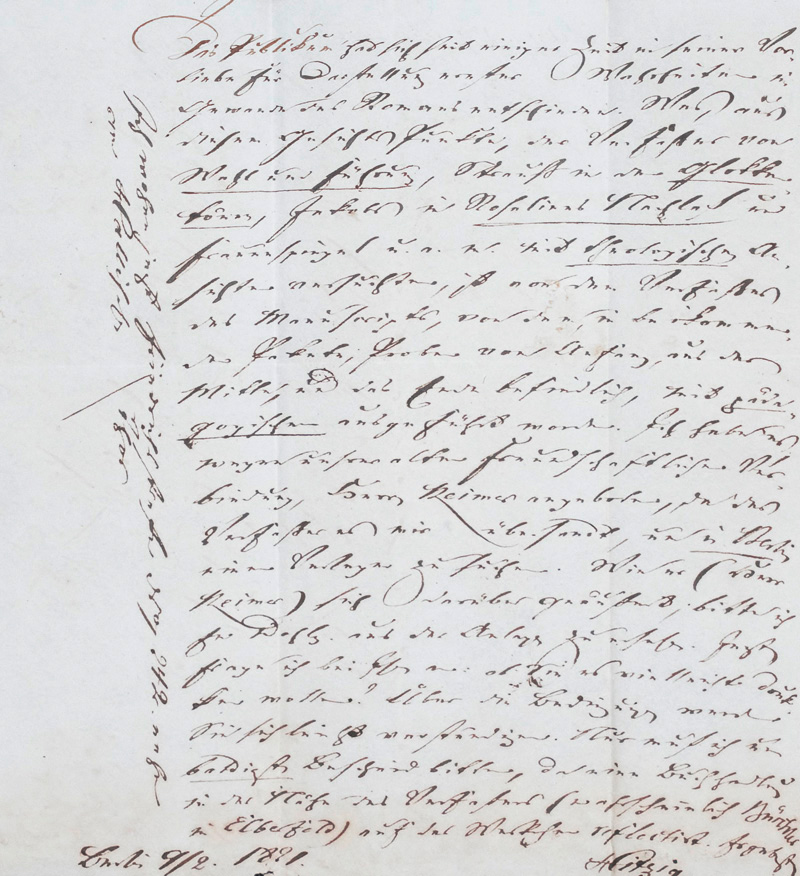 Lot 2523, Auction  127, Hitzig, Julius Eduard, Brief mit 3 Beigaben an A. M. Schlesinger. 1821