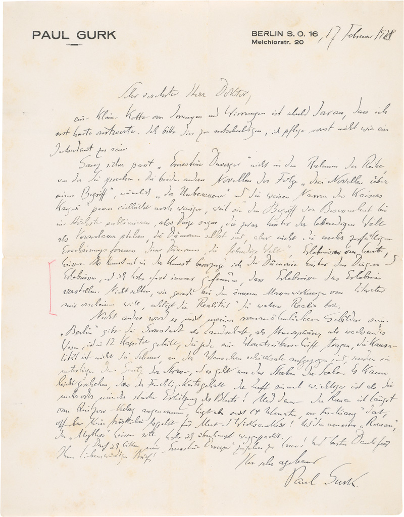 Lot 2542, Auction  127, Thiess, Frank, 170 Briefe an ihn. 1923-1928