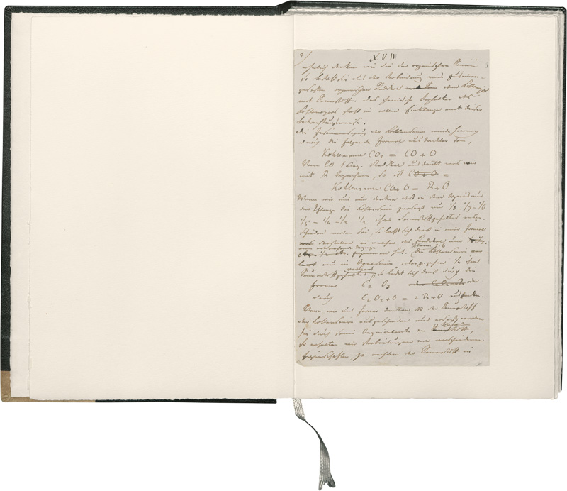 Lot 2567, Auction  127, Liebig, Justus von, Eigenhändiges Manuskript-Fragment zu seinem Werk "Die Tier-Chemie". 1846