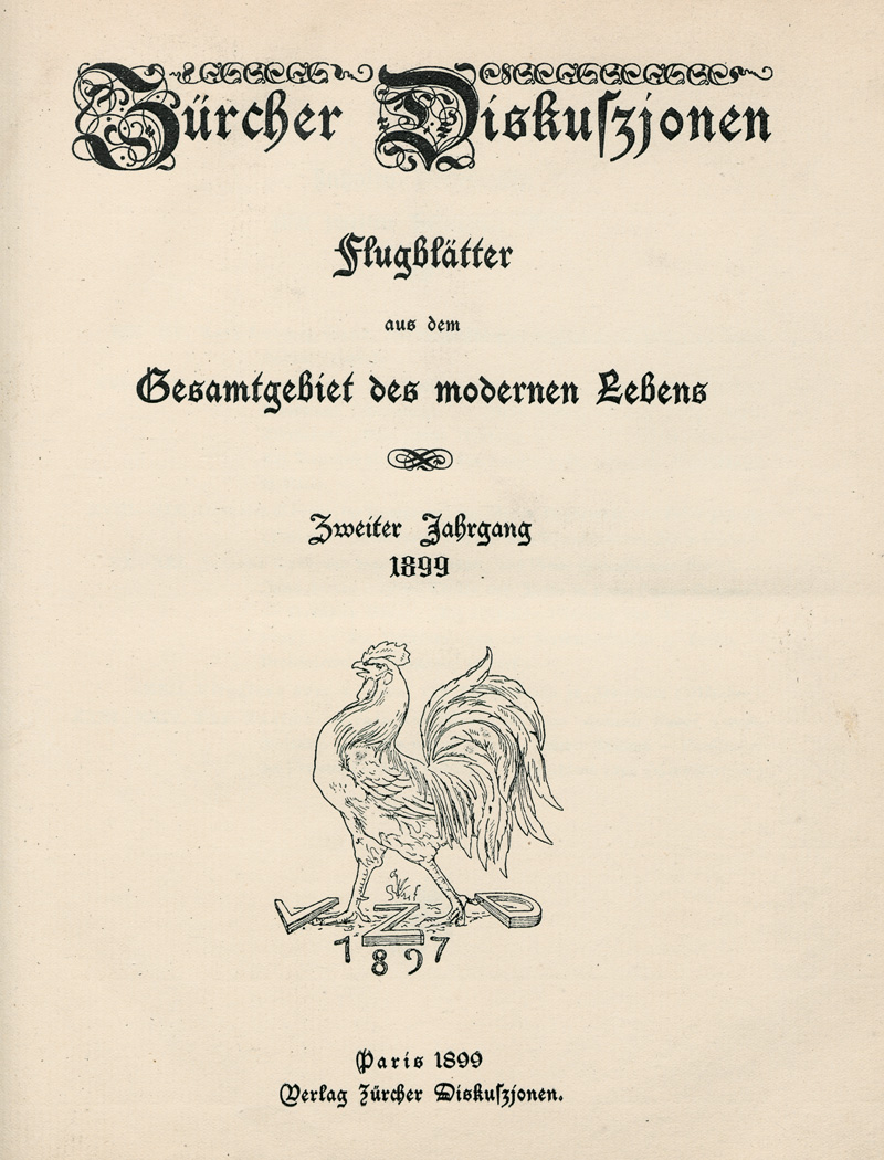 Lot 3258, Auction  127, Panizza, Oskar, Zürcher Diskuszionen