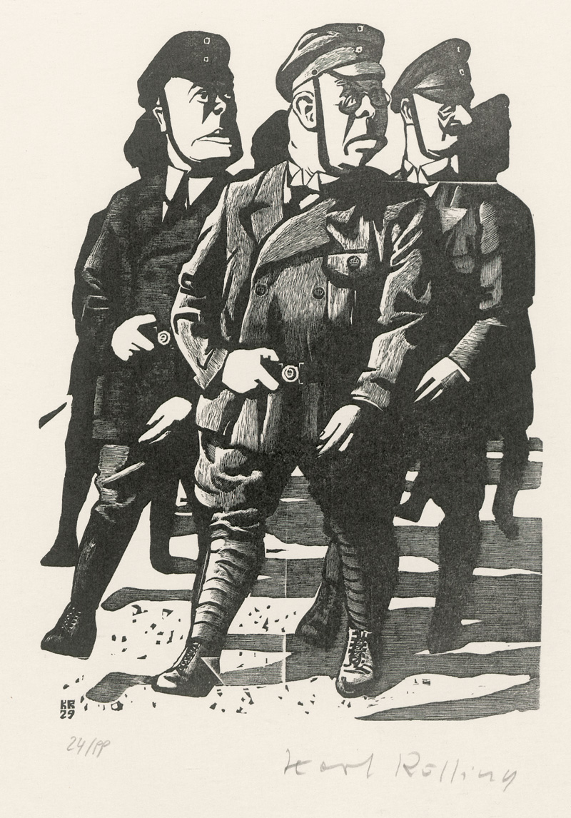 Lot 3293, Auction  127, Rössing, Karl, Mein Vorurteil gegen diese Zeit. 26 Holzstiche