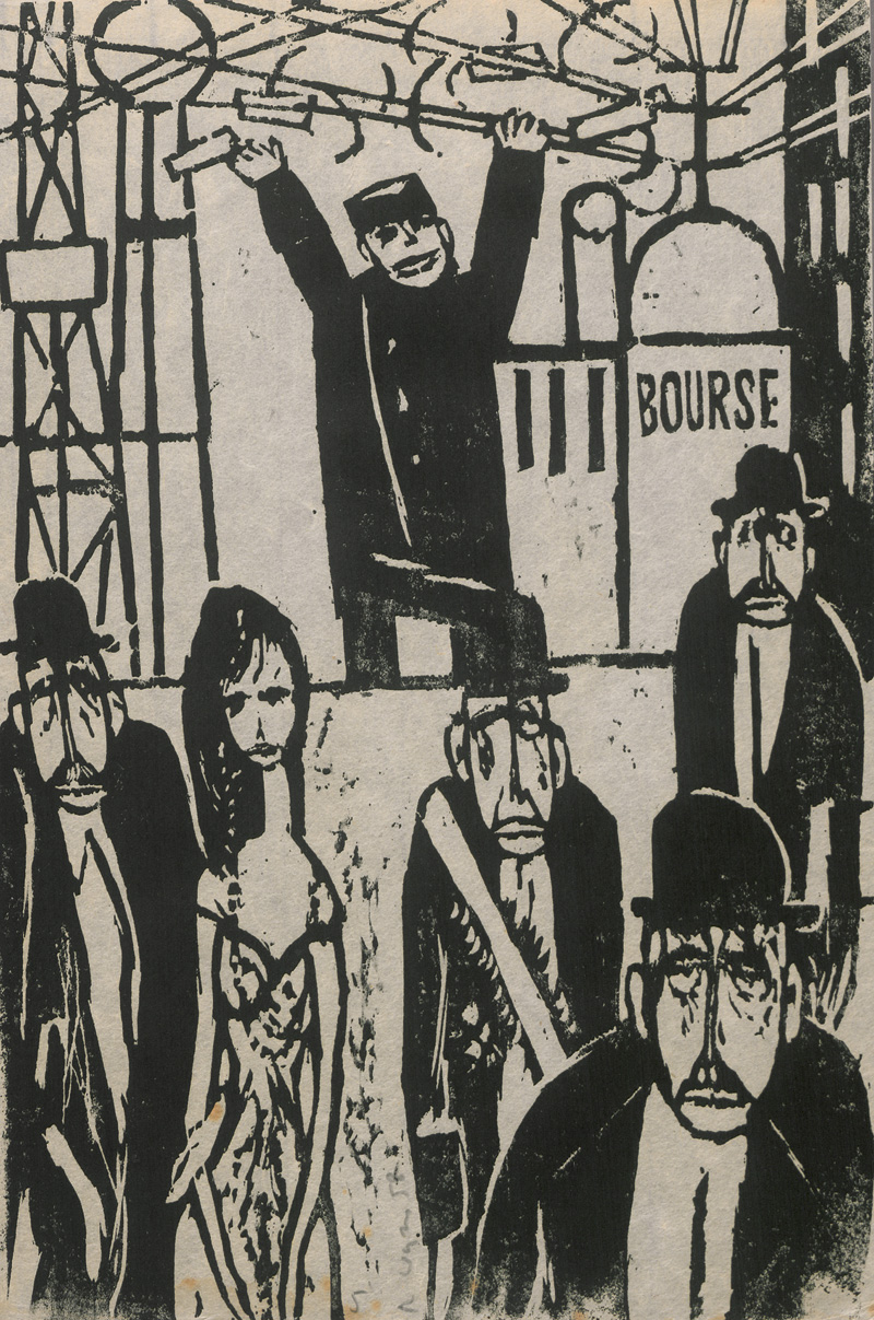 Lot 3366, Auction  127, Wyss, Robert-Charles, Histoire du Soldat. 13 Images. 14 signierte und datierte Original-Holzschnitte 