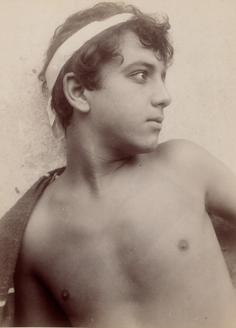 Lot 4070, Auction 127, Gloeden, Wilhelm von, Young boy with headband