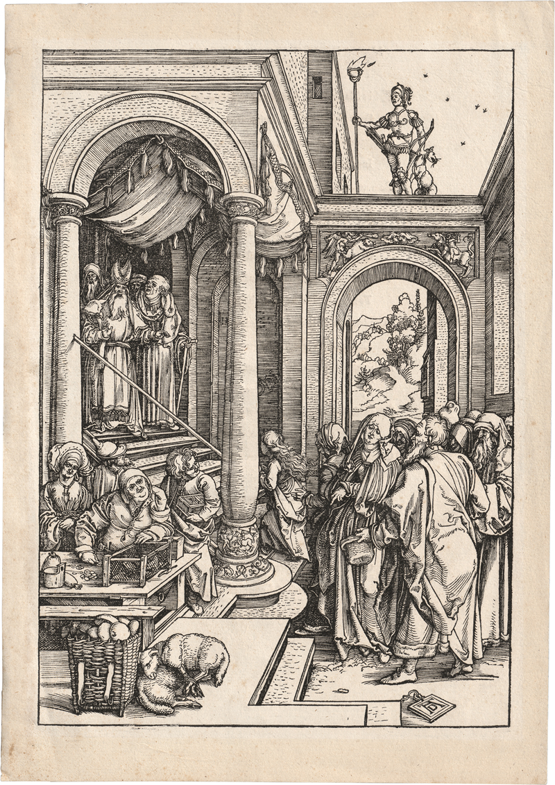 Lot 5094, Auction 127, Dürer, Albrecht, Mariens Tempelgang