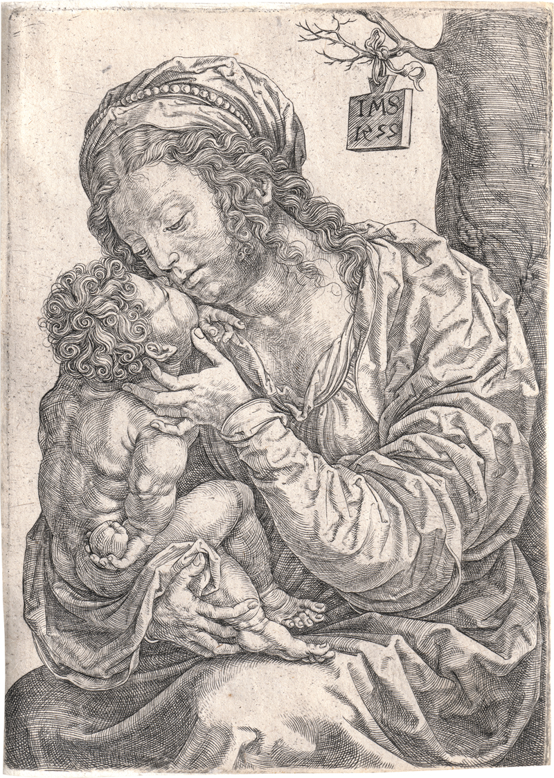 Lot 5119, Auction 127, Gossaert, Jan, Die Jungfrau mit dem Kind am Fuße eines Baumes