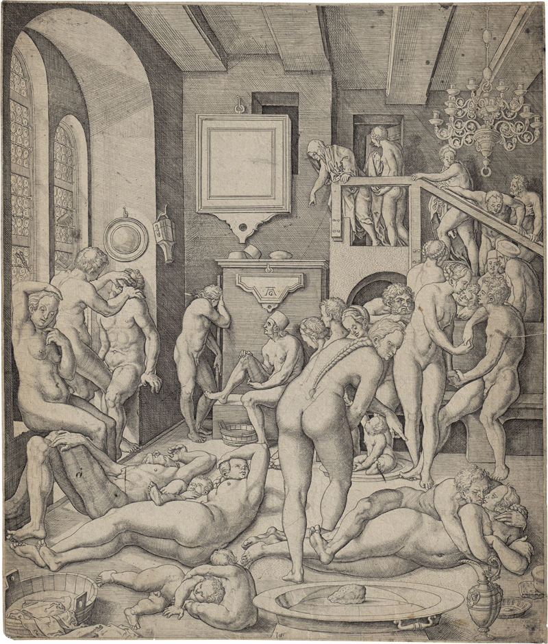Lot 5230, Auction 127, Solis, Virgil, Das öffentliche Bad, oder: Das Bad der Wiedertäufer