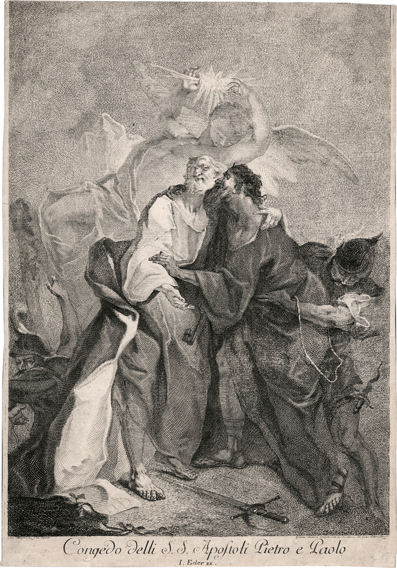 Lot 5253, Auction 127, Beheim, Johann, Der Abschied der hll. Apostel Petrus und Paulus