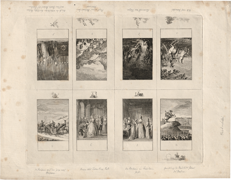 Lot 5257, Auction 127, Chodowiecki, Daniel Nikolaus, Blätter zur Geschichte Katharinas II.