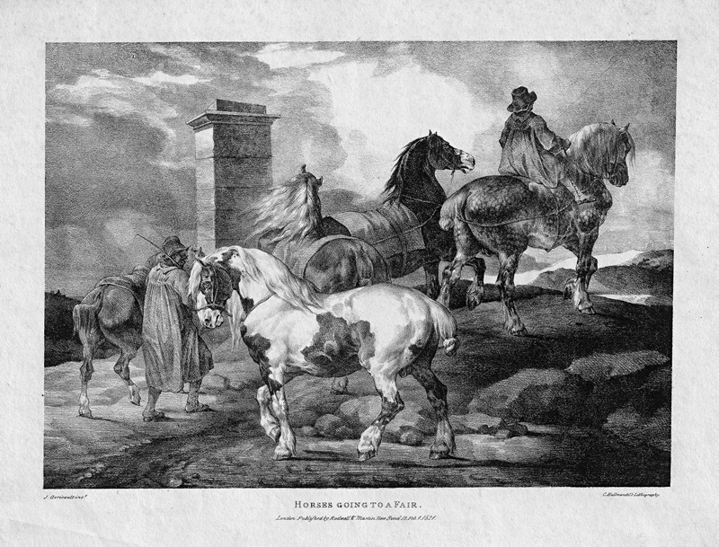 Lot 5341, Auction 127, Géricault, Théodore, Horses going to a fair