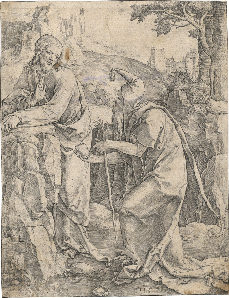 Lot 5568, Auction 127, Leyden, Lucas van, Die Versuchung Christi