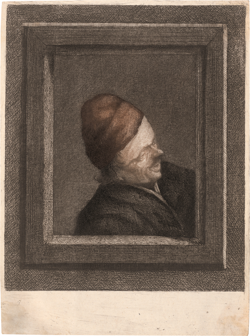 Lot 5595, Auction 127, Ostade, Adriaen van - nach, Brustbildnis eines lachenden Bauern im Fenster