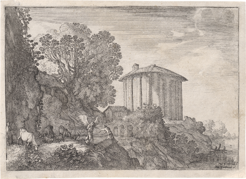 Lot 5662, Auction 127, Uytenbroeck, Moyses van, Landschaft mit dem Tempel der Vesta
